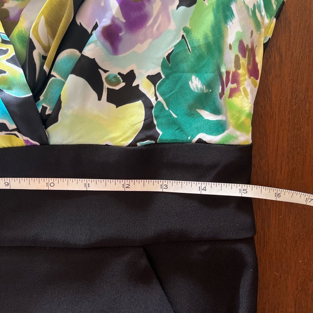 Alyx black draped colorful chest 50’s dress - Picture 7 of 10